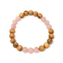Palo Santo Bracelet: Rose Quartz 333