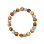 Palo Santo Bracelet: Aquamarine Brilliance