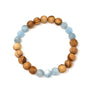 Palo Santo Bracelet: Aquamarine 333