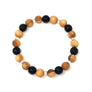 Palo Santo Bracelet: Onyx Brilliance