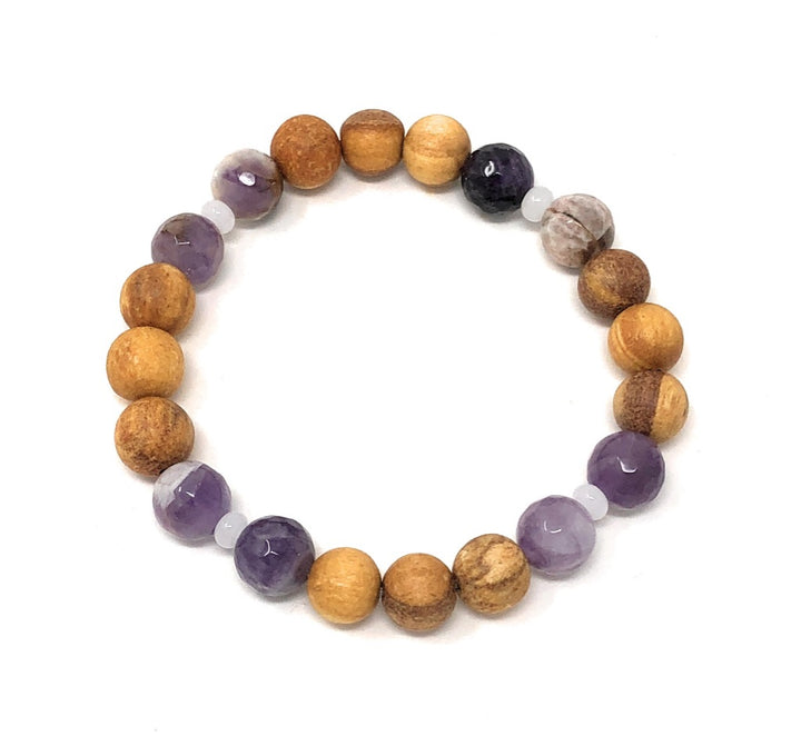 Palo Santo Bracelet: Amethyst Synergy